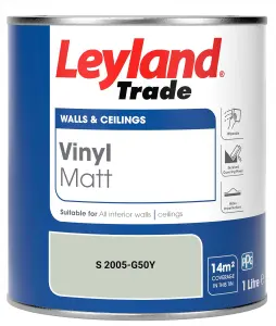 Leyland Trade Vinyl Matt Walls & Ceilings Emulsion Paint (S 2005-G50Y) 1L