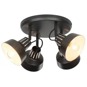 Modern Matt Black 4 Light Spotlight