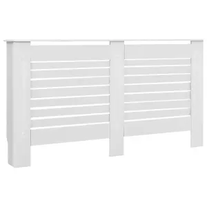 Radiator Cover White 152x19x81.5 cm MDF - Sturdy and Durable