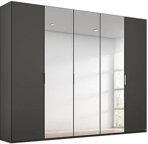 Rauch - Formes Decor 5 Door Hinged Wardrobe With 3 Mirrors