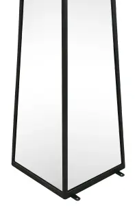 MirrorOutlet The Obelisk Black Metal Edged Mirrored Ornament 100CM X 20CM X 20CM