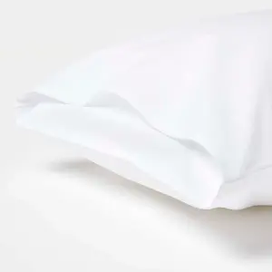 Homescapes White Cotton Kids Pillowcases 40 x 60 cm 200 Thread Count, 2 Pack