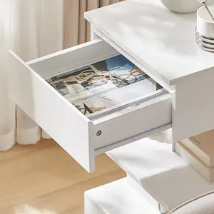 Irasville 1 Drawer Bedside Table White