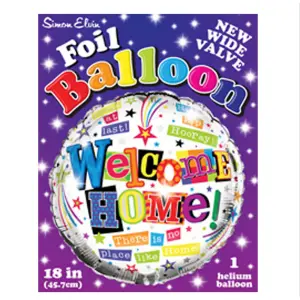 Simon Elvin Welcome Home Circle Foil Balloon Multicoloured (One Size)