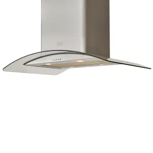 Cooke & Lewis CLICGS90 Stainless steel Island Cooker hood (W)90cm - Inox