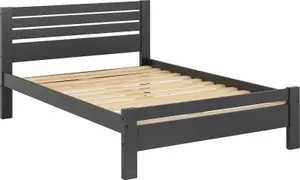 Toledo Kingsize 5ft Bed Frame in Anthracite Grey Finish