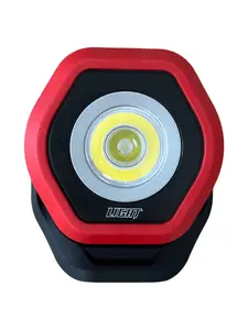 Light Twinbeam Heavy Duty Rechargeable Pocket Work Light Torch 700 Lumens - Red