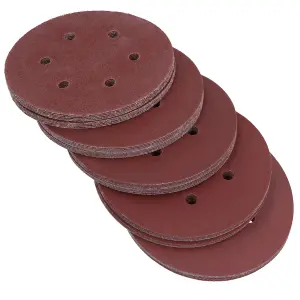 150mm Mixed Grit Hook And Loop Sanding Discs For DA Orbital Sanders 250pk