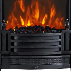 Focal Point Finsbury 2kW Cast iron effect Electric Fire (H)555mm (W)390mm (D)114mm