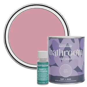 Rust-Oleum Dusky Pink Matt Bathroom Tile Paint 750ml