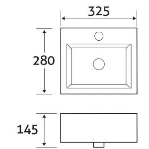 Ridley Wall Hung Cloakroom Basin