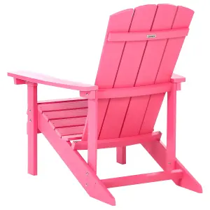 Beliani Retro Garden Chair ADIRONDACK Pink