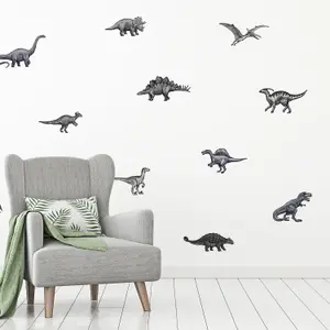 Dinosaur Stickaround Wall Sticker Pack Dinosaur Themed Wall Décor Self-Adhesive Cleanly Removable