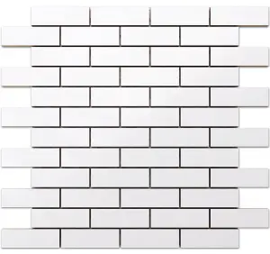 Ceramic mosaic on mesh for bathroom or kitchen 298mm x 334mm - Another Brick in the Wall