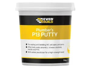 Everbuild PLUMB7 Plumber's Putty 750g EVBPLUMB750