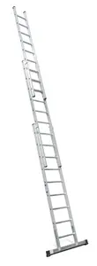 LytePro+ EN131-2 Professional Industrial 3 Section Extension Ladder 3x8 Rung