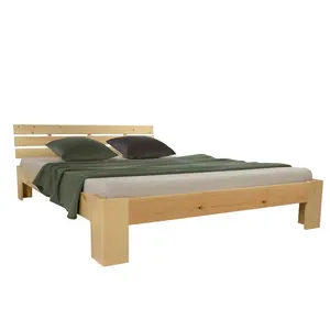 Mirielle Solid Wood Bed Natural / Super King (6') (180 x 200 cm)