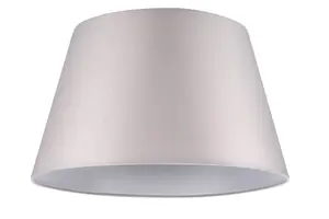 GoodHome Lokombi Light grey Fabric dyed Light shade (D)40cm