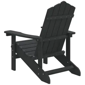 Berkfield Garden Adirondack Chair HDPE Anthracite