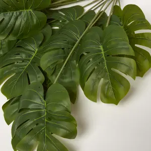 Homescapes Green Monstera Leaf Single Stem 68cm