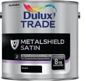 Dulux Trade Metalshield Satin - Black - 2.5L