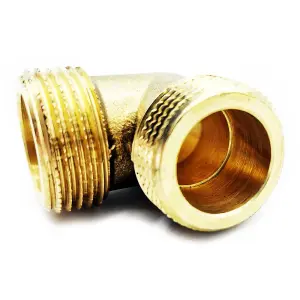 Brass Water Pipe Male Elbow Adapter Connector 3/4 inch BSP Thread Fittings