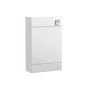 Gloss White Back to Wall WC Unit 500mm Modern Bathroom Slim Unit