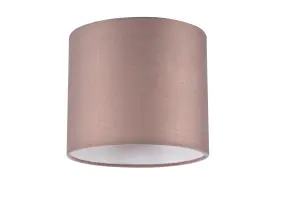 GoodHome Kpezin Taupe Fabric dyed Light shade (D)15cm