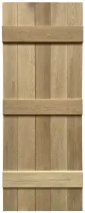 Green & Taylor Rustic Solid Oak Ledged Internal Door