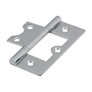 TIMCO Plain Bearing Flush Brass Hinges Ploshed Chrome - 75 x 50