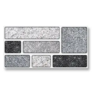 Stick and Go Self Adhesive Stick On Tiles Granite Tablet 8" x 4" Box of 8 Apply over any tile, or directly on to the wall