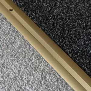 Anodised aluminium carpet profile cover strip door floor bar trim 1000mm x 20mm c68 gold