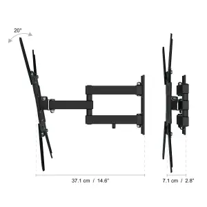 AVF AL440Q Swing Arm Cantilever Universal TV Wall Mount for up to 65" TVs