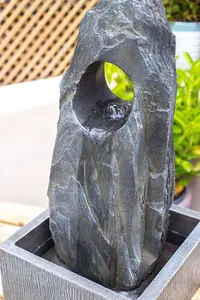 Kelkay Cambrian Monolith with Lights Mains Plugin Powered Water Feature