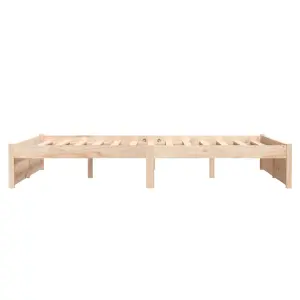 Berkfield Bed Frame Solid Wood 135x190 cm Double