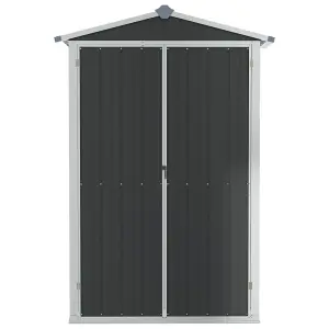 Berkfield Garden Shed Anthracite 107.5x46x183 cm Galvanised Steel