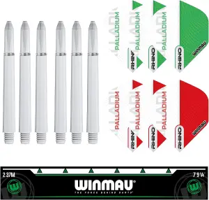 Winmau Professional Dart Set includes Diamond Plus Dartboard, Black Surround, 2 Sets of Darts, Official Oche Line