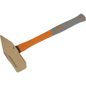 4.4lb Non-Sparking Cross Pein Engineer's Hammer with Fibreglass Handle