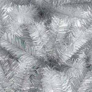 6ft Orelle Iridescent Multicolour Silver Effect Wrapped Full Artificial Christmas Tree