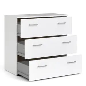 Space Chest of 3 Drawers in White