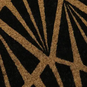 Eco-Friendly Latex Backed Coir Door Mat, Art Deco