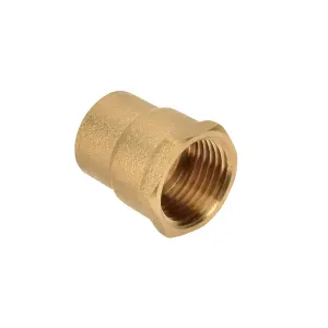 Flomasta Bronze Female Pipe fitting adaptor (Dia)15mm (L)35mm