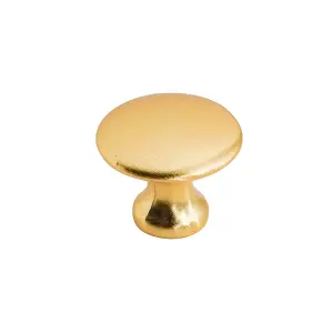 DecorAndDecor - CALICO Gold Round Cabinet Knob Drawer Knob - Pair