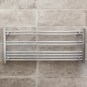 Triton Chrome Heated Towel Rail - 500x1180mm