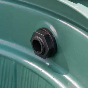 1/2" (13mm) Water butt/rain barrel/water storage tank overflow hosetail elbow with nut & washer ( requires a 21mm hole)