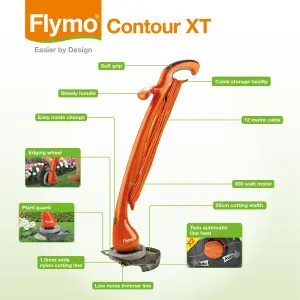 Flymo Contour XT 300W Corded Grass trimmer