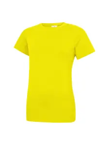 Uneek - Unisex Classic Crew Neck T-Shirt - Reactive Dyed - Yellow - Size L