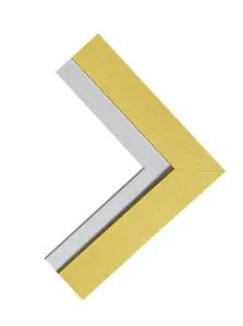 Metro Gold Frame with White Mount 60 x 80CM Image Size 50 x 70 CM