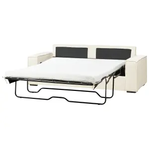 Boucle Sofa Bed Off-White VUOKATTI