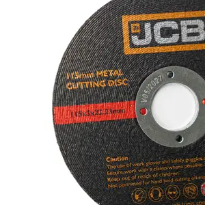 JCB Metal Cutting Discs 115mm (4 1/2'') x 3 x 22.23mm, 10 Pack  JCB-MCUT115-6-10PK